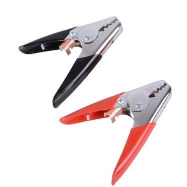 Imagem de QKUDNGHY Grampos De Bateria Para Cabos Ligação Alta Resistência, 2 Peças, Clipes Jacaré, Pontas Elétricas 1200A, Carregador Carro, Substituição Energia, Jacaré (1 Par)