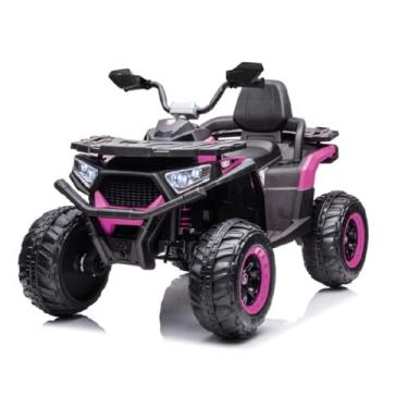 Imagem de Carro Elétrico Quadriciclo 4x4 Rosa 12V Com Controle Remoto