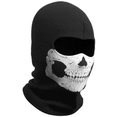 Imagem de Máscara facial WTACTFUL 3D Ghost Scary Skull Skeleton Halloween