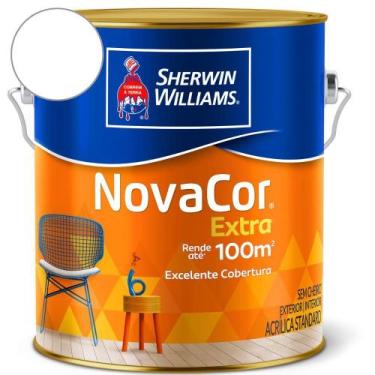 Imagem de Tinta ACR Mais Rendimento NovaCor Branco Fosco Sherwin Williams 3,6L -