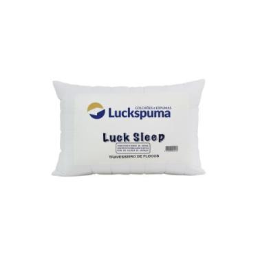 Imagem de Travesseiro Luck Sleep Flocos de Espuma 65x45x12cm  Luckspuma