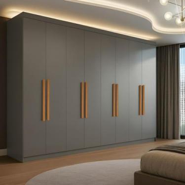 Imagem de Guarda-roupa 8 Portas 4 Gavetas Paris - Maxel