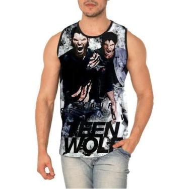 Imagem de Camiseta Regata Teen Wolf Lobo Adolescente Full Print Ref:79 - smoke, 