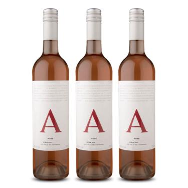 Imagem de Kit 03 Unidades Vinho Rosé Chileno Vik A Rosé 750ml