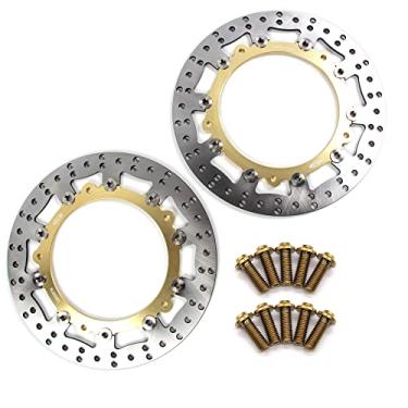 Imagem de Discos de freio dianteiro Arashi Rotores com parafusos de montagem para BMW F750GS F850GS ABS 2018-2021, R1100GS 94-06, R1150GS 99-01, K1200LT 99-00, K1200RS 97-00, R1200GS nonABS 00. 4-13, R1250GS 19