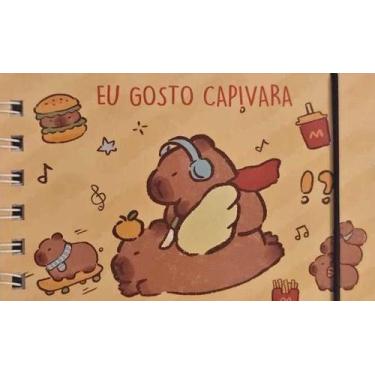 Imagem de Livro De Colorir 50 Páginas Capivaras Capa Dura educativo e lúdico 6 m