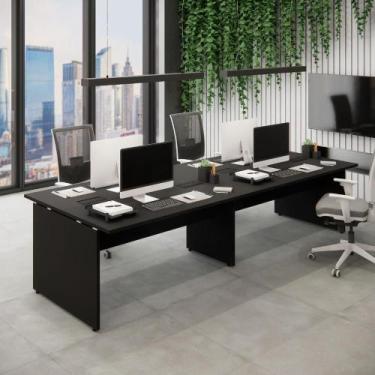 Imagem de Mesa de Escritório Plataforma para 4 pessoas 3,00m Pre F5 - F5 Office 