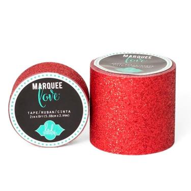 Imagem de Fita decorativa glitter vermelho para Letra luminosa Heidi Swapp - 5cm x 2,74m