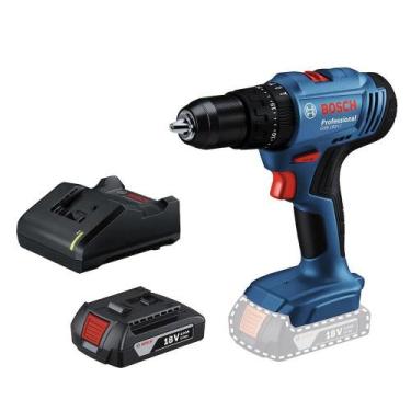 Imagem de Furadeira e Parafusadeira com Impacto Bosch GSB183LI - Bateria 18V, Ca