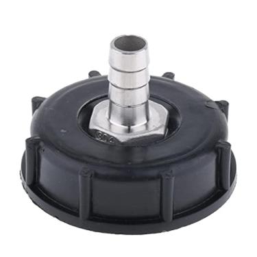 Imagem de Luzhengyang Adaptador de tanque de água IBC 1000L IBC Container Acessórios de mangueira de jardim (preto)