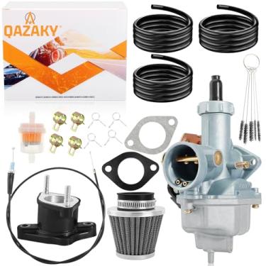Imagem de Filtro de ar QAZAKY + cabo de carburador PZ27 para asfixia de 27 mm para 4 tempos CG 125cc 150cc 200cc 250cc ATV Go Kart Dirt Bike Taotao Sunl Buyang Coolsport Lifan Kazuma Zongshen Chinês