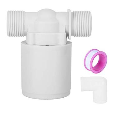 Imagem de Válvula de esfera flutuante g3/4in, válvula automática de controle de nível de água para tanques de água, piscinas, válvula flutuante de plástico com fita ptfe e cotovelo
