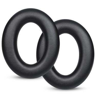 Imagem de Almofadas de reposição Joghaw para fones de ouvido - compatíveis com SENNHEISER Momentum 4.0 | Almofadas de couro proteico macio premium com espuma viscoelástica macia preta