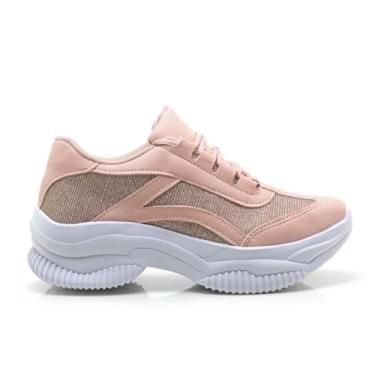 Imagem de THOWS Tênis Feminino Casual Esportivo, Design Leve, Material Sintético e Têxtil, Conforto Extra, Tamanho 34-39, Solado em Borracha, para Caminhada (Bege, BR, Adulto, Numérico, 36)