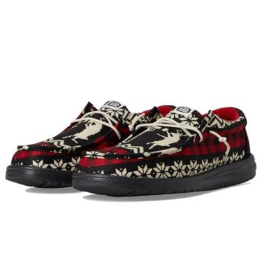 Imagem de Hey Dude Tênis masculino Wally Holiday Cheers, Preto/Multi, 38