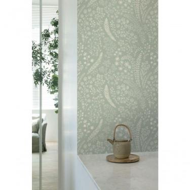Imagem de Papel De Parede Muse Floral Verde E Branco A58702