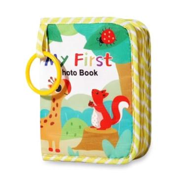 Imagem de Álbum de fotos de bebês e livro de memórias para recém-nascidos, meu primeiro álbum de fotos para bebês com espelho, livro de primeiro aniversário, fotos de 10 x 15 cm, álbuns de família para