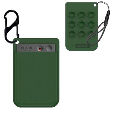 Imagem de NOUKAJU Capa para gravador de voz PLAUD Note AI, capa protetora de silicone com mosquetão e cordão, à prova de quedas, capa protetora portátil com ventosa de silicone para gravador de voz PLAUD Note