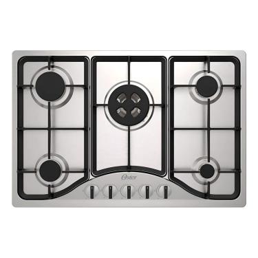 Imagem de Cooktop 5 Bocas Gas Bivolt Inox Profissional 73x51cm - Oster