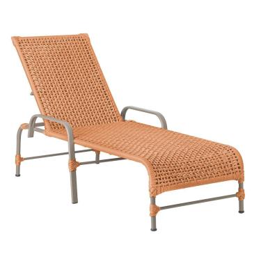 Imagem de Espreguiçadeira Catar Fendi E Corda Náutica Trama Original Terra Cota