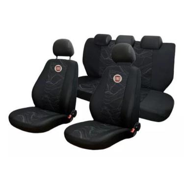 Imagem de Capa Banco Tecido Original Grosso Fiat Argo/cronos 2018, Preto