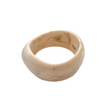 Imagem de Fuqimanman2020 Bracelete de acrílico grosso para mulheres, colorido, irregular, geométrico, resina, pulseira, pulseira larga com placa de acetato de tartaruga, joia moderna, presente, Fixed, Zinco