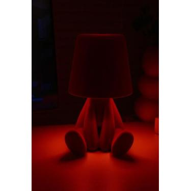 Imagem de Abajur Boneco Infantil LED 3 Luzes Iluminação Noturna - JAC PACK, Verm