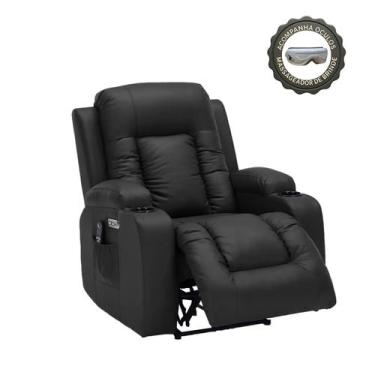 Imagem de Poltrona Reclinável Austin com Massagem Aquecimento USB USBc Brinde Óc