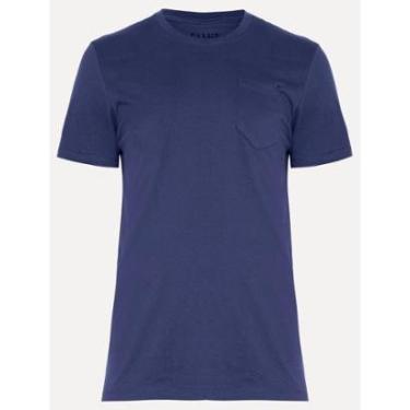 Imagem de Camiseta Ellus Cotton Fine Easa Pocket Classic Azul Marinho-Masculino