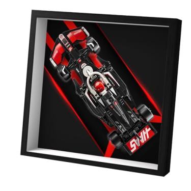 Imagem de WETCEAOM Display Wallboard for Lego Speed Champions MoneyGram Haas F1 Team VF-24 Race Car 77250, Compatible with Lego Car Wall Mount Display Frame Lover (Model Not Included)
