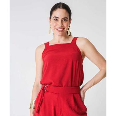 Imagem de Blusa Regata Feminina Marisa Vermelho-97091, Vermelho, M
