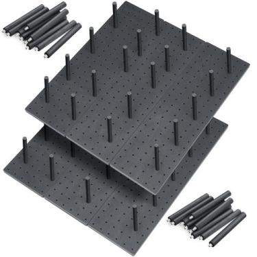 Imagem de Organizador de gavetas de madeira Pegboard Kigley, 6 unidades com 48 p