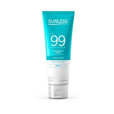 Imagem de Protetor Solar Facial Sunless FPS 99 Toque Seco Sem Cor 60g