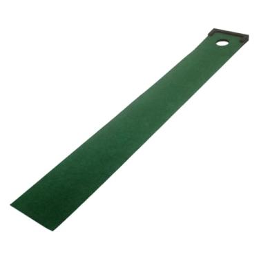 Imagem de KiBcsLic Tapete de golfe verde para treino de putting em ambientes internos, ideal para aprimorar suas habilidades no golfe. Possui de retorno de, Style a