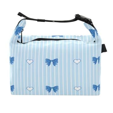 Imagem de STAYTOP Lancheira azul com fivela de alça, lancheira isolada para meninos e meninas, lancheira térmica para trabalho escolar