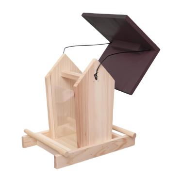 Imagem de Alimentador de pássaros para uso externo - mastro de tigela de petisco - com corda em pé alimentador de papagaio de - para varanda, pátio, jardim, quintal, cerca, amante de animais de