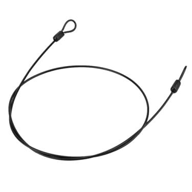 Imagem de Eujgoov Cabo de Bloqueio de Bicicleta Resistente, Fio de Aço de Segurança Antirroubo Com Revestimento de Plástico para Scooter, Motocicleta, Capacete de Bicicleta, Portão de Cerca, 39,4 Polegadas,
