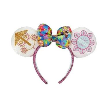 Imagem de Tiara De Orelhas Da Minnie Mouse Com Lantejoulas Rosa Disney Space Mou