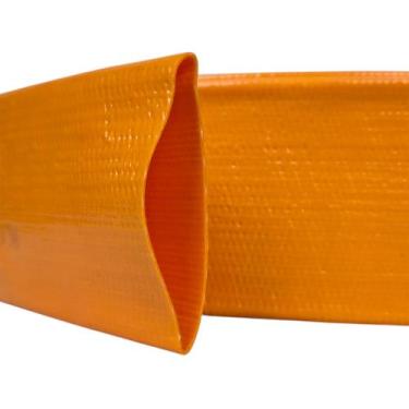 Imagem de 15 Metros de Mangueira Flat Laranja Achatada 2 Polegadas Irrigação Bor