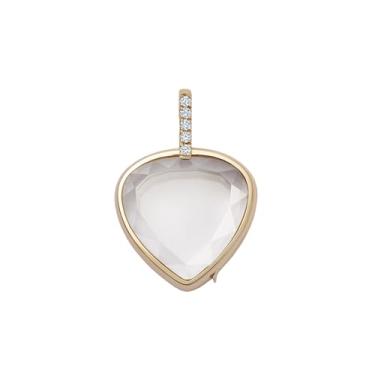 Imagem de werdecade Colar feminino de aço titânio, redondo, ouro 18 K, com foto, medalhões que seguram a imagem viva, flutuante, vidro de memória, colar com medalhão para família, amigos e amantes, 1.96 in