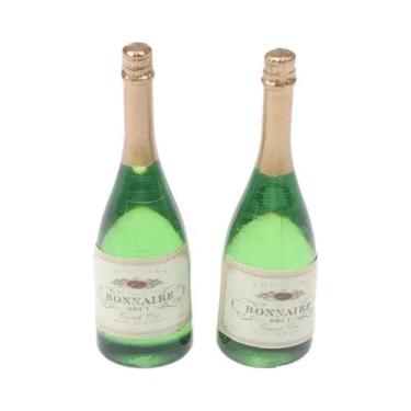 Imagem de Conjunto Miniatura De Taças De Champanhe E Garrafas De Licor Para Bone