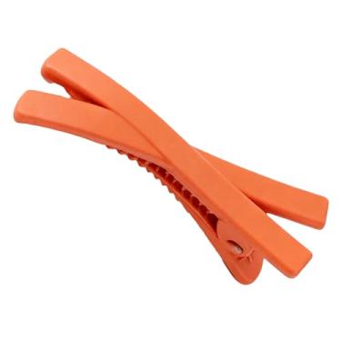 Imagem de ZJchao Grampos de Cabelo Em Formato de Cruz, Grampos de Cabelo Fofos e Coloridos para Mulheres, Meninas, Acessórios de, Presilhas de Plástico para Festa, Uso Diário (Laranja)