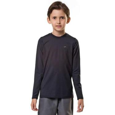 Imagem de Camiseta Elite Térmica Manga Longa Infantil - Preto, 6