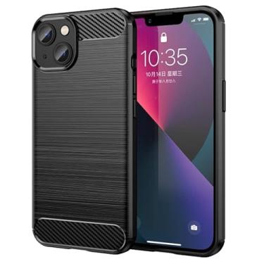 Imagem de Capa Case Para Apple iPhone 14 Plus (Tela 6.7) Carbon Fiber Leve Fina Maleável (Preto)