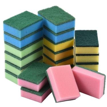 Imagem de Toalhas de Esponja Areia Alta Densidade para Casa Limpeza Cozinha Bloco Lavar Pratos Toalha Artigos Ferramenta Eficiente Doméstica