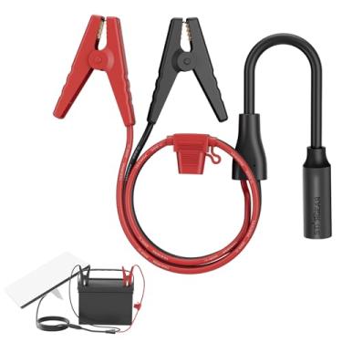 Imagem de Starink Mini adaptador de 12 V, clipes jacaré para adaptador de cabo CC 12-48 V entrada para Starlink Mini, cabo de alimentação CC 12AWG com proteção de fusível 20A, conector fêmea DC5521 para RV
