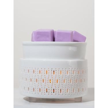 Imagem de QCYBDGLOV Aquecedor elétrico de cerâmica para derretimento de cera e derretimento de óleo de cubo fofos aquecedores pequenos aromaterapia para queimador decorativo doméstico derrete vela perfumada