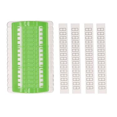 Imagem de Organizador de linha 30 posições não tecido classificação eficiente prateleira de fio de plástico reutilizável para agulha pontiaguda artesanato acessórios de costura uso (Verde)