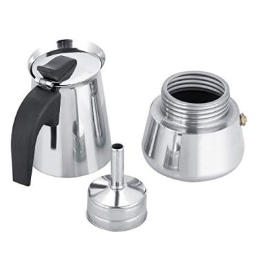Imagem de ZAWELIYO Cafeteira de Aço Inoxidável, Cafeteira Percoladora, Máquina de café Expresso Moka Portátil Com Variedade de Capacidades, para Uso Doméstico e No Escritório (300ml)