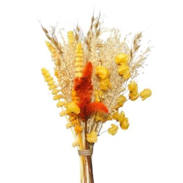 Imagem de Buquê flores secas desidratadas noiva festa evento decoração de casa, Wedding Venues & Home Altars, Long-Lasting Beauty Without Care(amarelo)